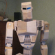 Illustration for article titled A life-sized Cylon made out of wood